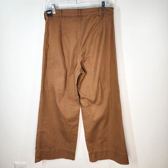 NWT Abercrombie & Fitch Khaki Ultra High Rise Cropped Wide Leg Pants Size 30 - Picture 6 of 8
